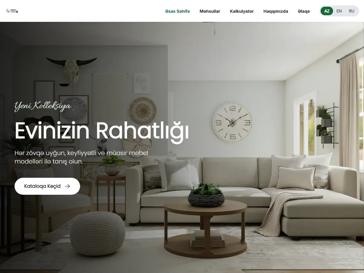 BakuMebel — Made-to-Measure Furniture Catalogue — Furniture / Catalogue layihəsi, Nurlan Qadirov tərəfindən hazırlanıb